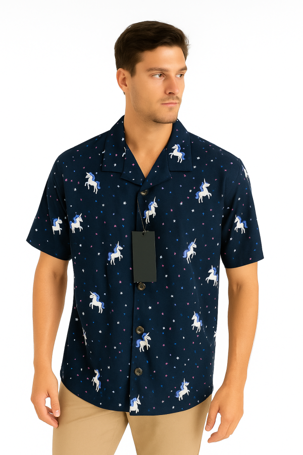 Cuban collar shirt
