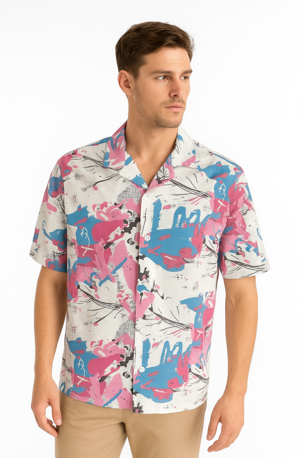 Cuban collar shirt