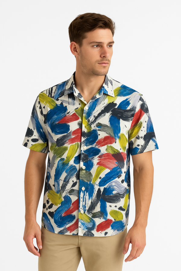 Cuban collar shirt