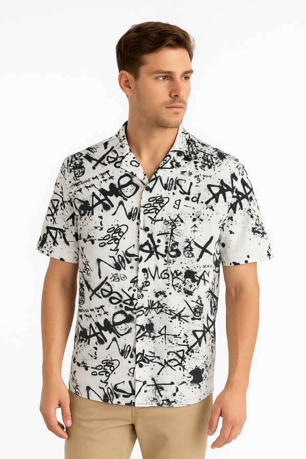 Cuban collar shirt